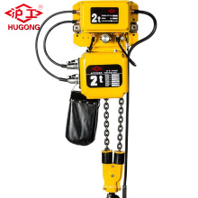 Construction small lifting equipment electric chain hoist with manual trolley Manufacture